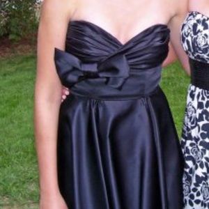 ABS Collection Full Skirt Strapless Midi Gown